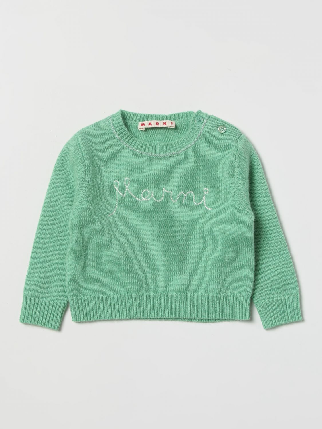 MARNI: sweater for baby - Green | Marni sweater M00513M00ML online on ...