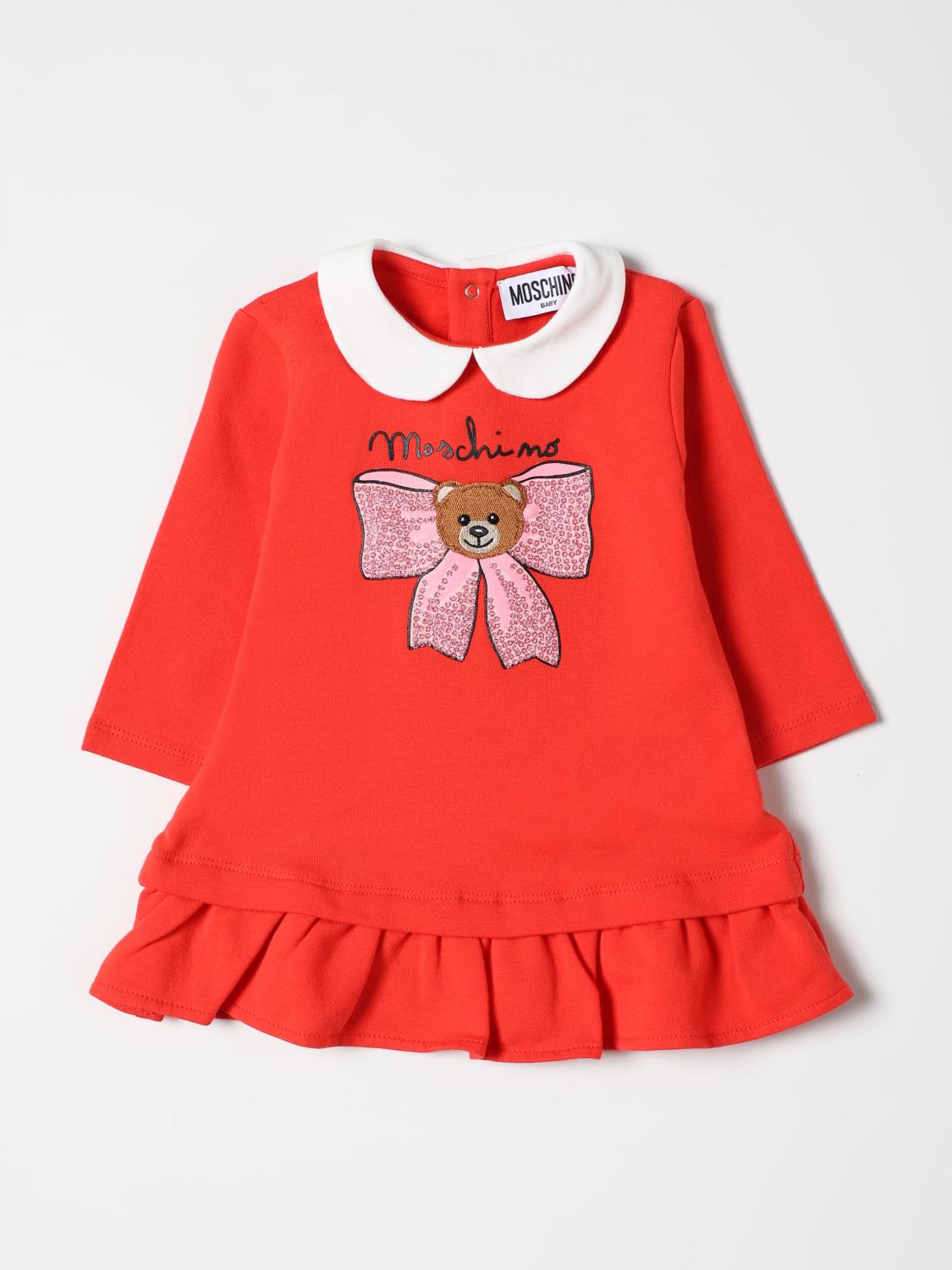 MOSCHINO BABY romper for baby Red Moschino Baby romper MDV09XLDA14