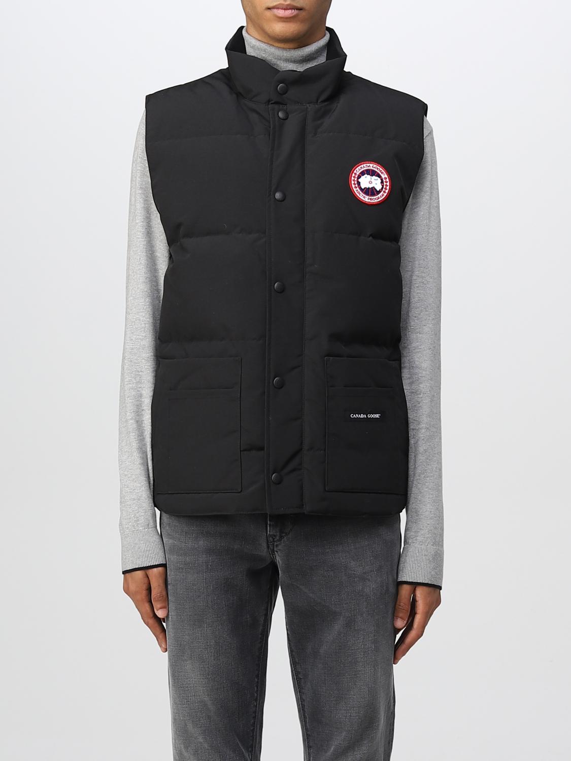 CANADA GOOSE: Suit Vest For Man Black Canada Goose Suit Vest 4154M ...