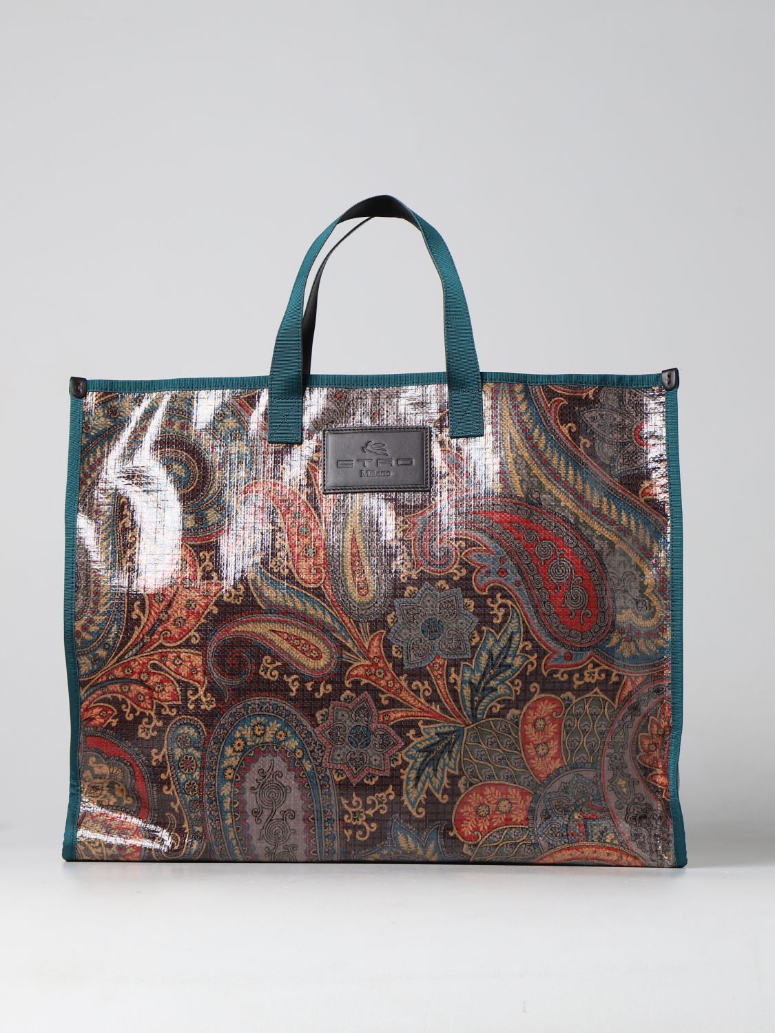 ETRO: Handbag women - Green | Etro tote bags 1N7638626 online on 