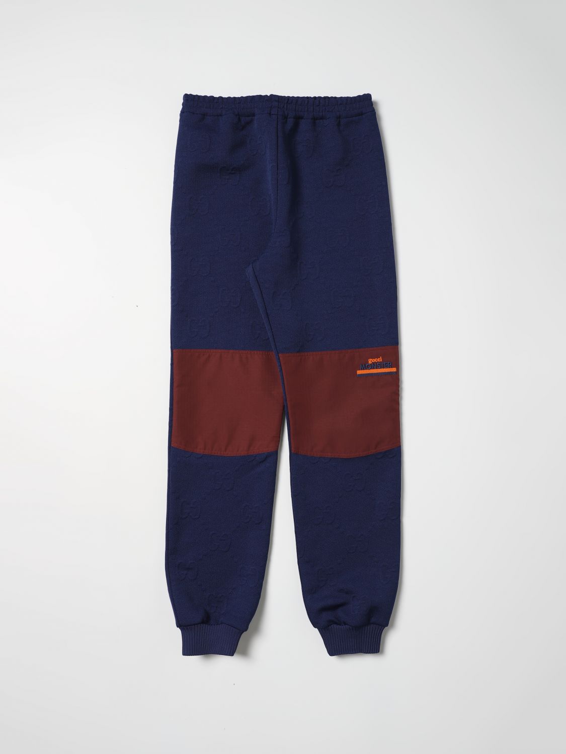 Pantalon Gucci: Pantalon de jogging en jersey Gucci bleu 1