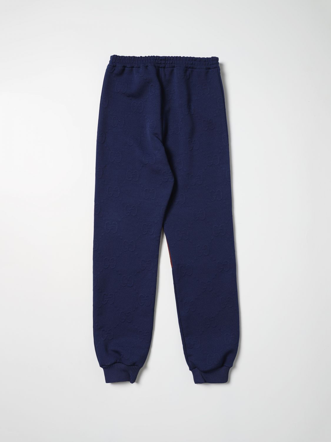 Pantalon Gucci: Pantalon de jogging en jersey Gucci bleu 2