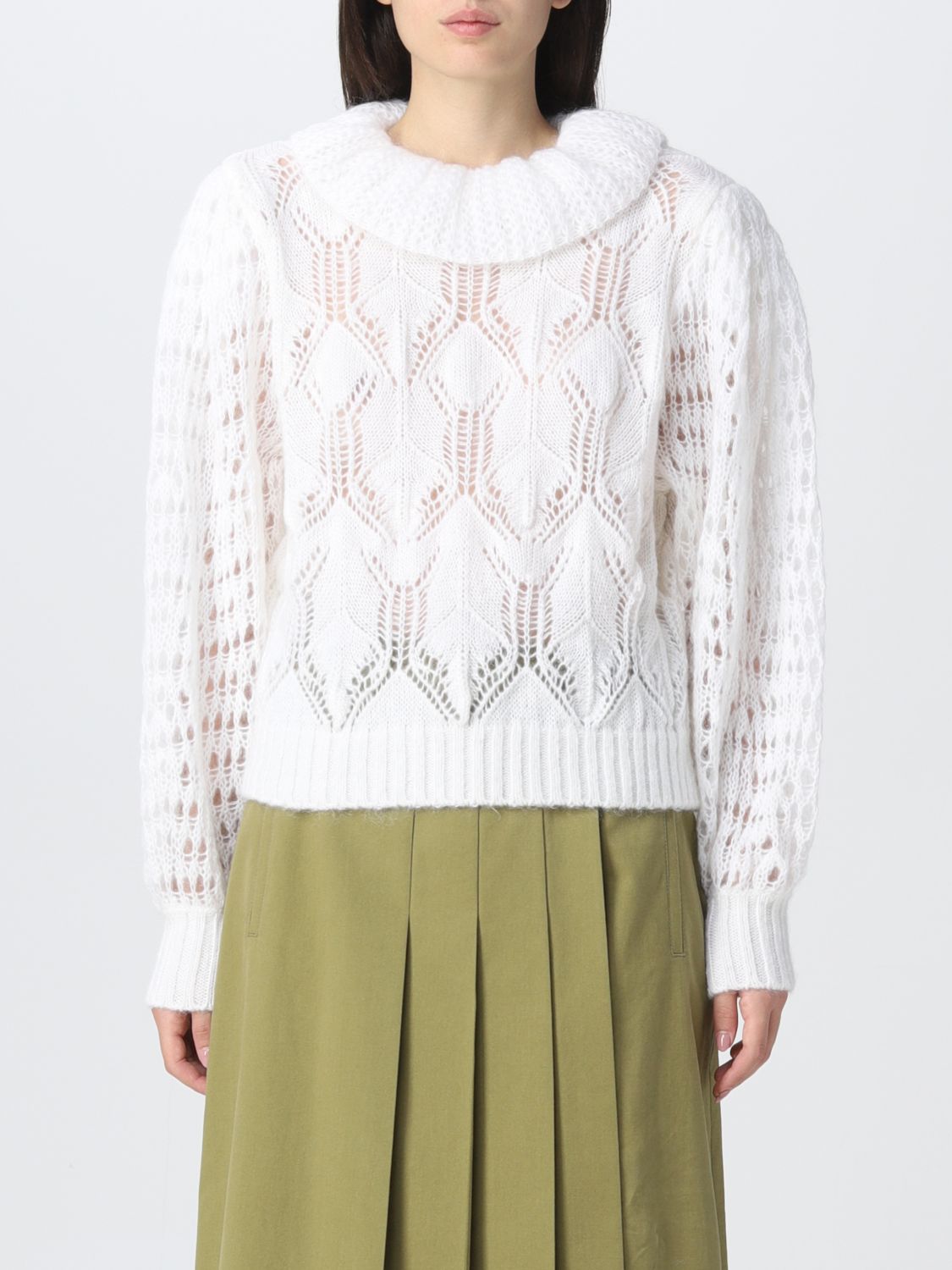 ALBERTA FERRETTI: sweater for woman - White | Alberta Ferretti sweater ...