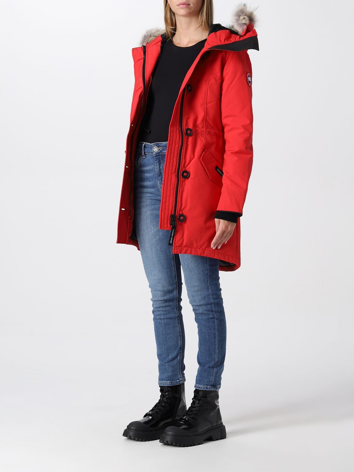 Canada Goose Canada Goose Women's Red Polyester Outerwear Jacket