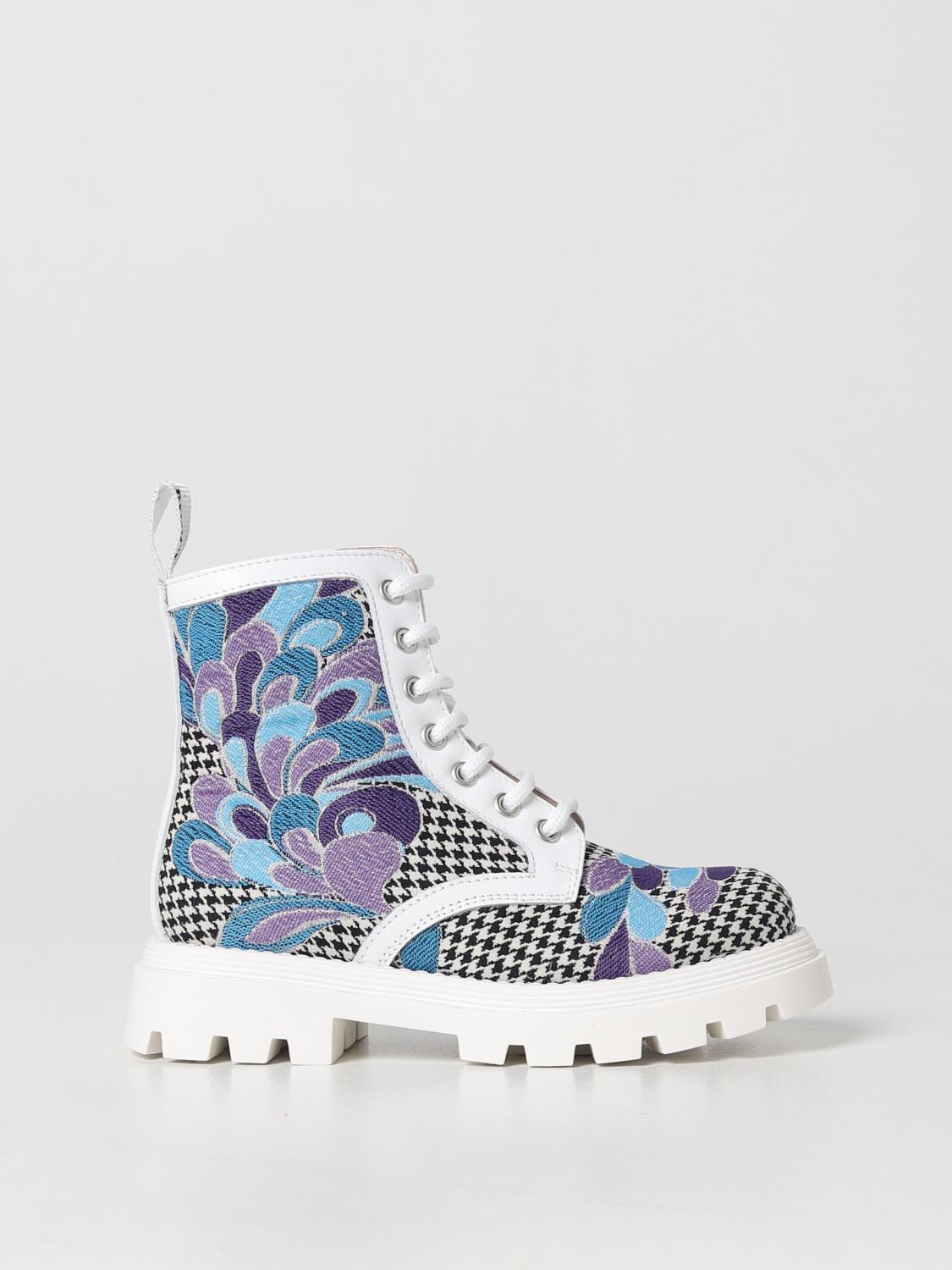 Emilio Pucci Kids' Shoes In Multicolor