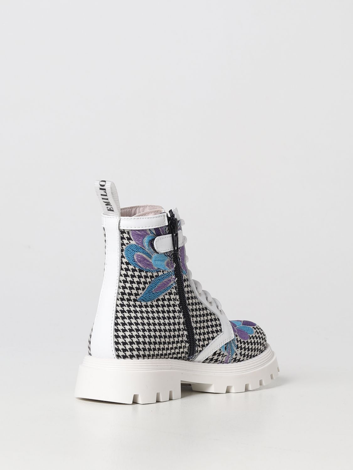 EMILIO PUCCI JUNIOR: shoes for girls - Black  Emilio Pucci Junior shoes  PT0B16G0114 online at