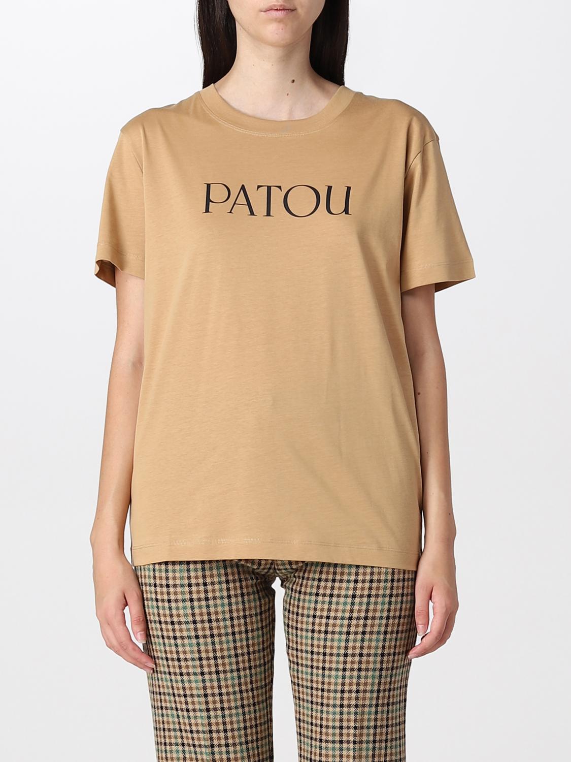 PATOU: Camiseta para mujer, Marrón | Camiseta Patou JE0299999 en línea ...