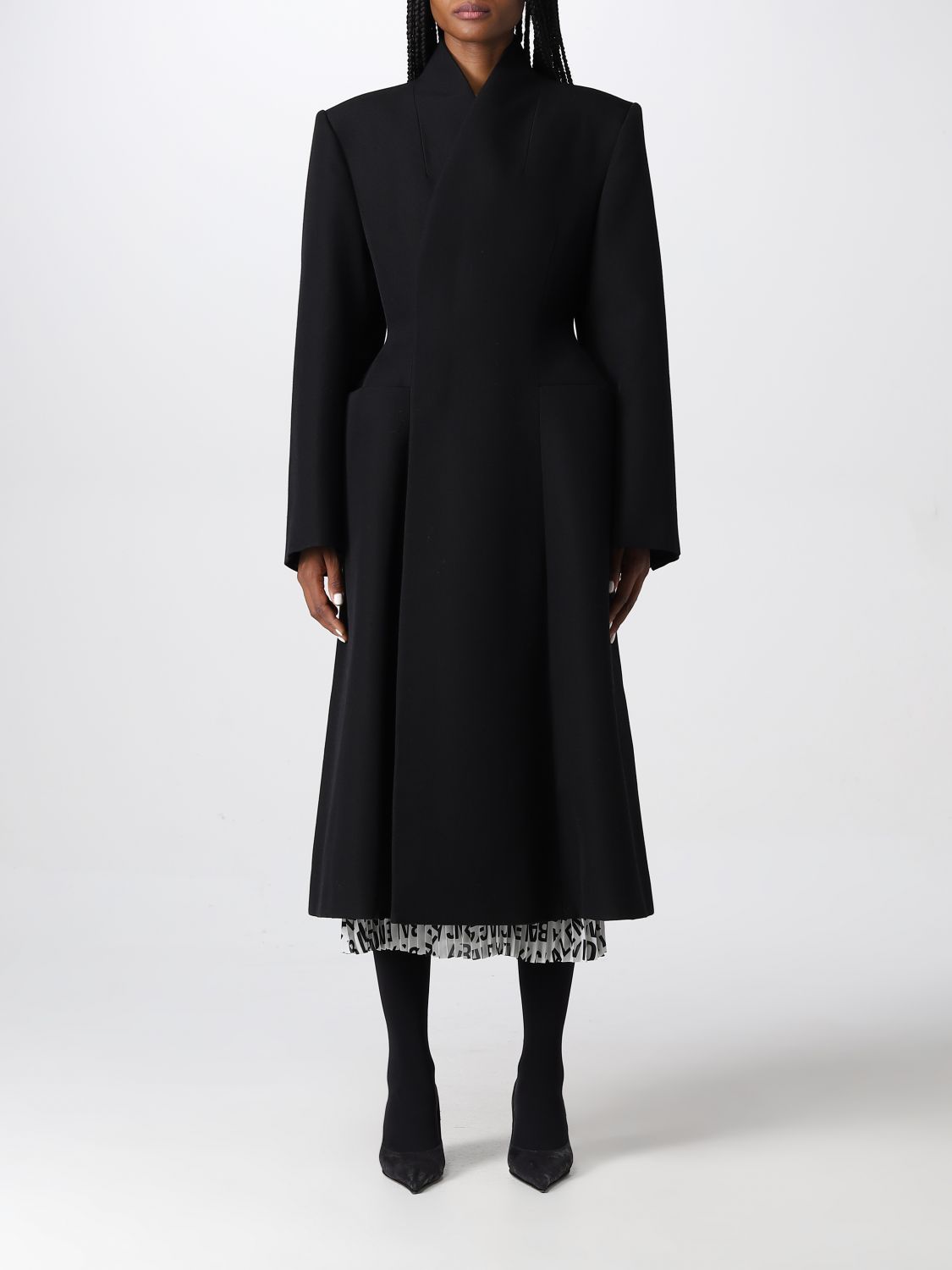 Coat Balenciaga: Balenciaga coat for women black 1