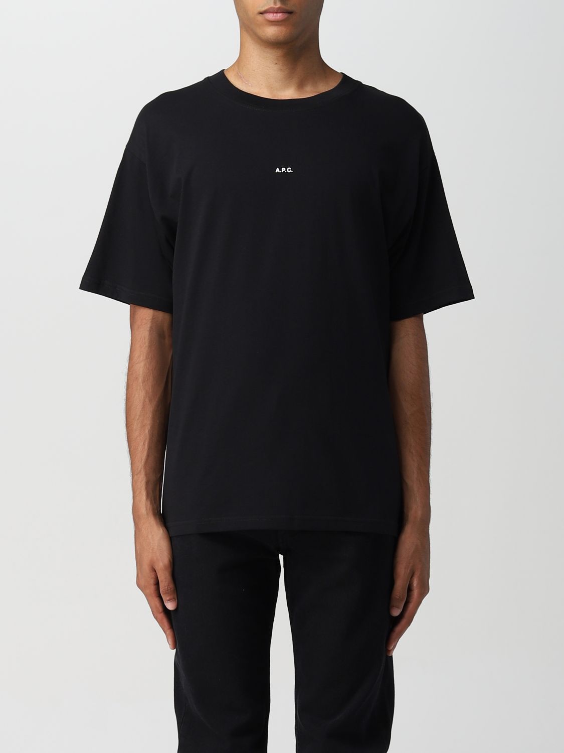 A.P.C.: t-shirt for man - Black | A.p.c. t-shirt COEIOH26929 online at ...