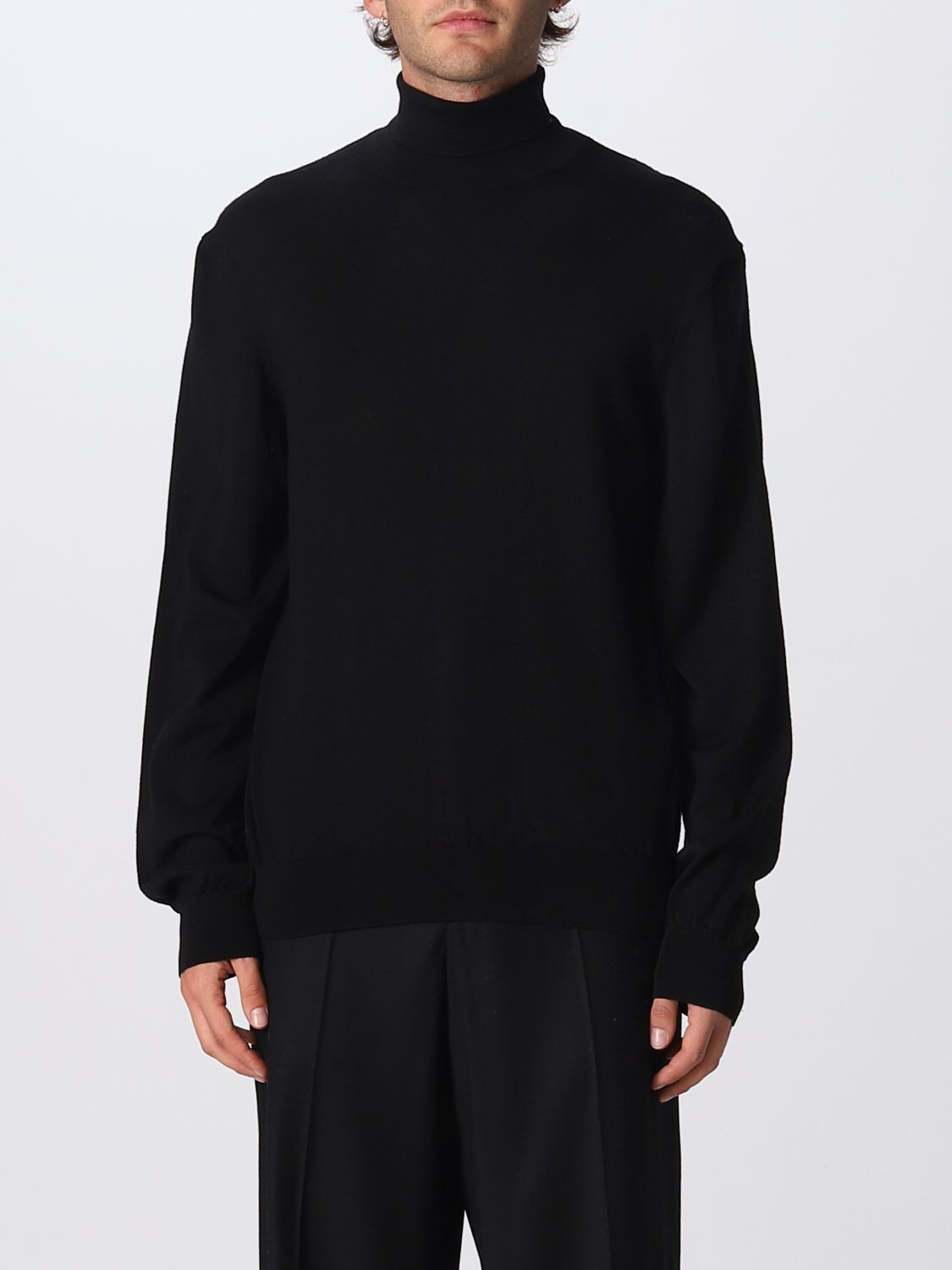 LEMAIRE: sweater for man - Black | Lemaire sweater KN340LK118 online at ...