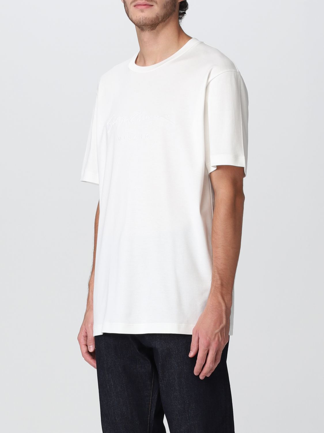 T-shirt Giorgio Armani: Giorgio Armani t-shirt for men white 4