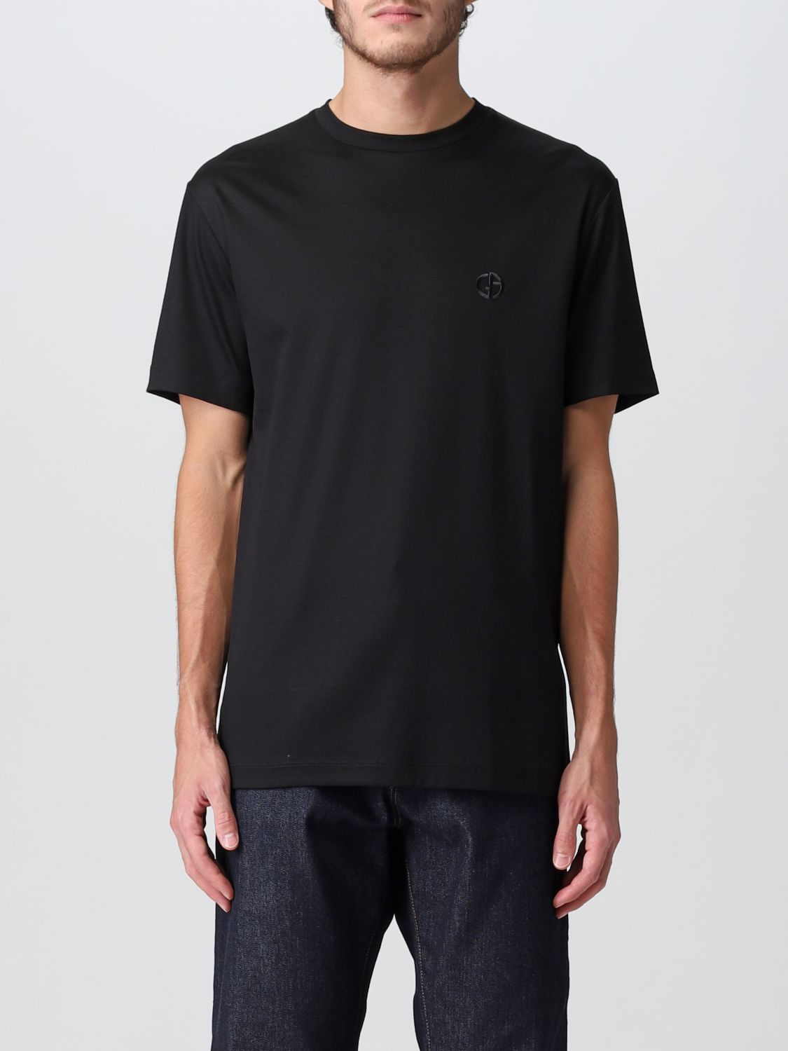 T-shirt Giorgio Armani: T-shirt Giorgio Armani homme noir 1