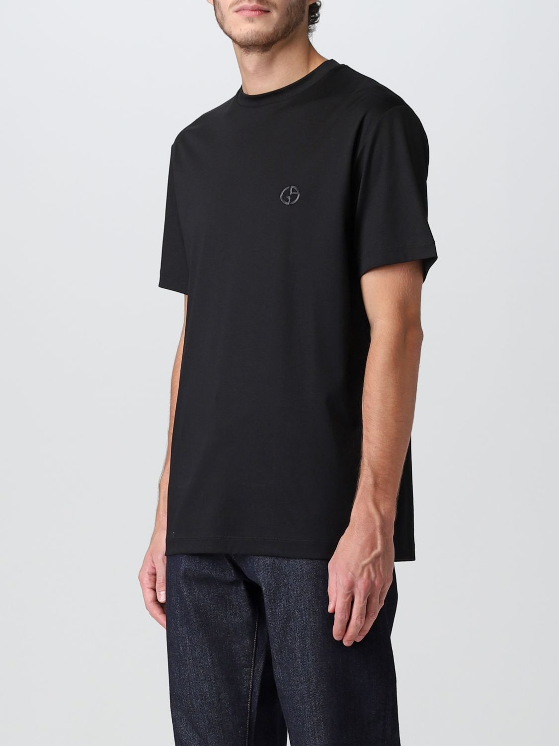 T-Shirt Giorgio Armani: Giorgio Armani Herren T-Shirt schwarz 4