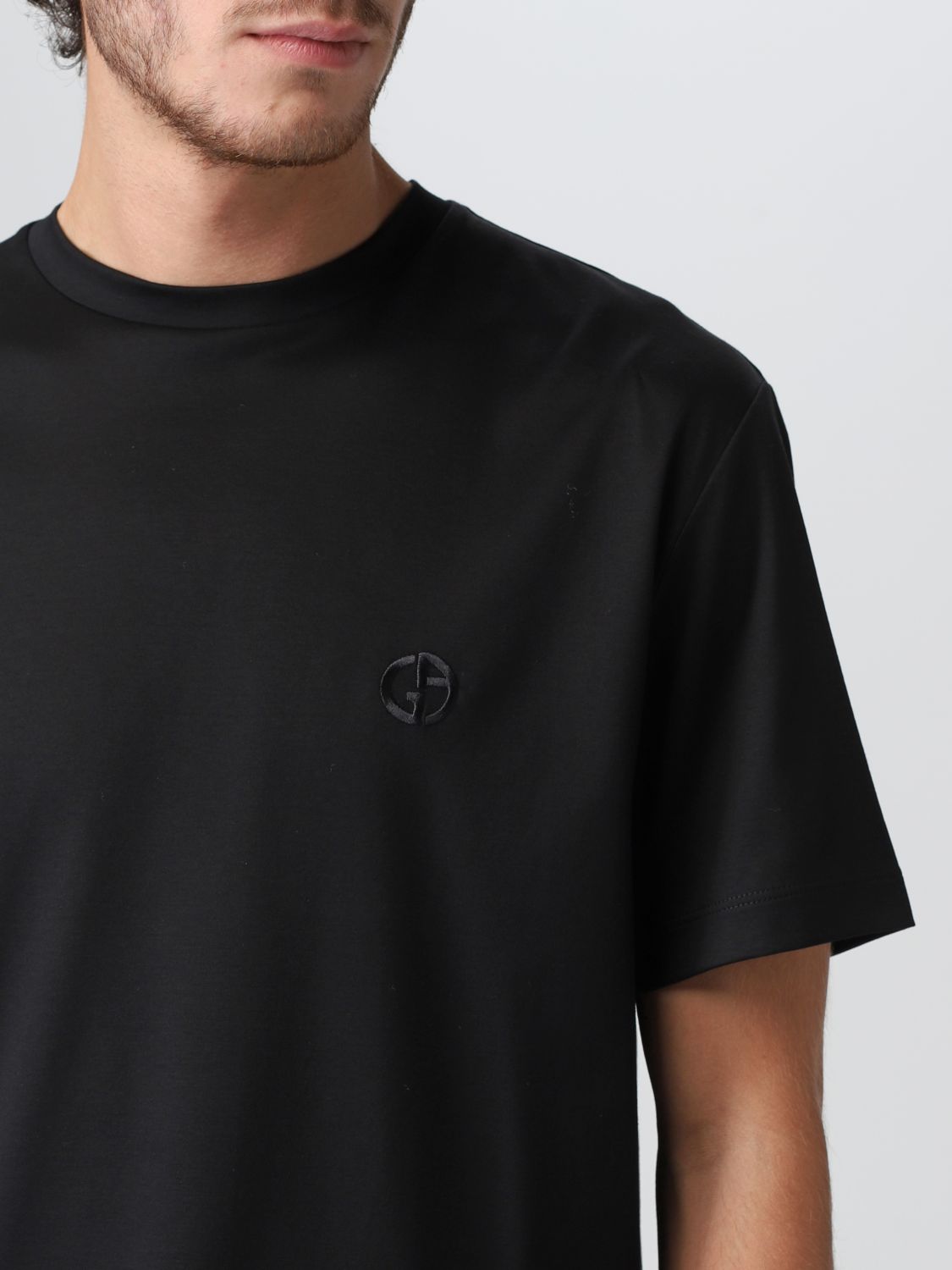 T-Shirt Giorgio Armani: Giorgio Armani Herren T-Shirt schwarz 5