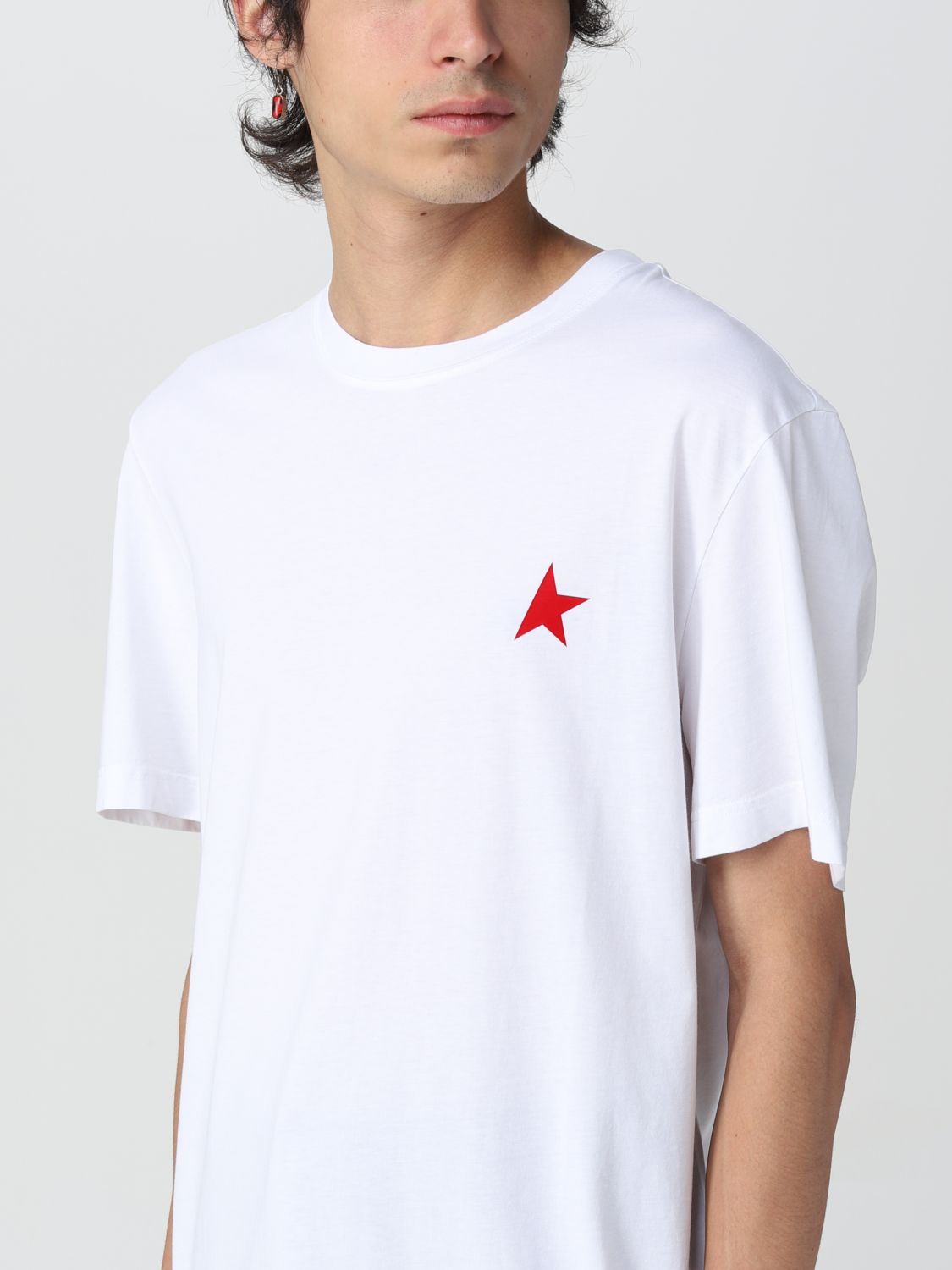 GOLDEN GOOSE: t-shirt for man - White | Golden Goose t-shirt ...