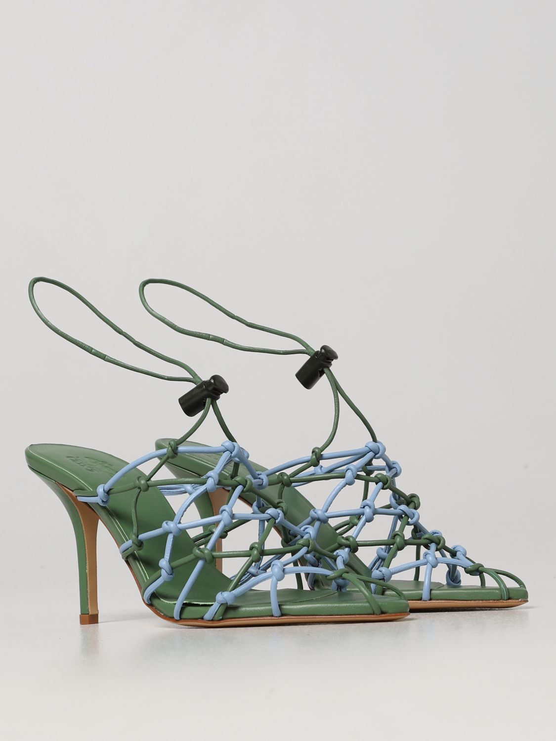 Heeled sandals Gia Borghini: Gia Borghini heeled sandals for women green 2