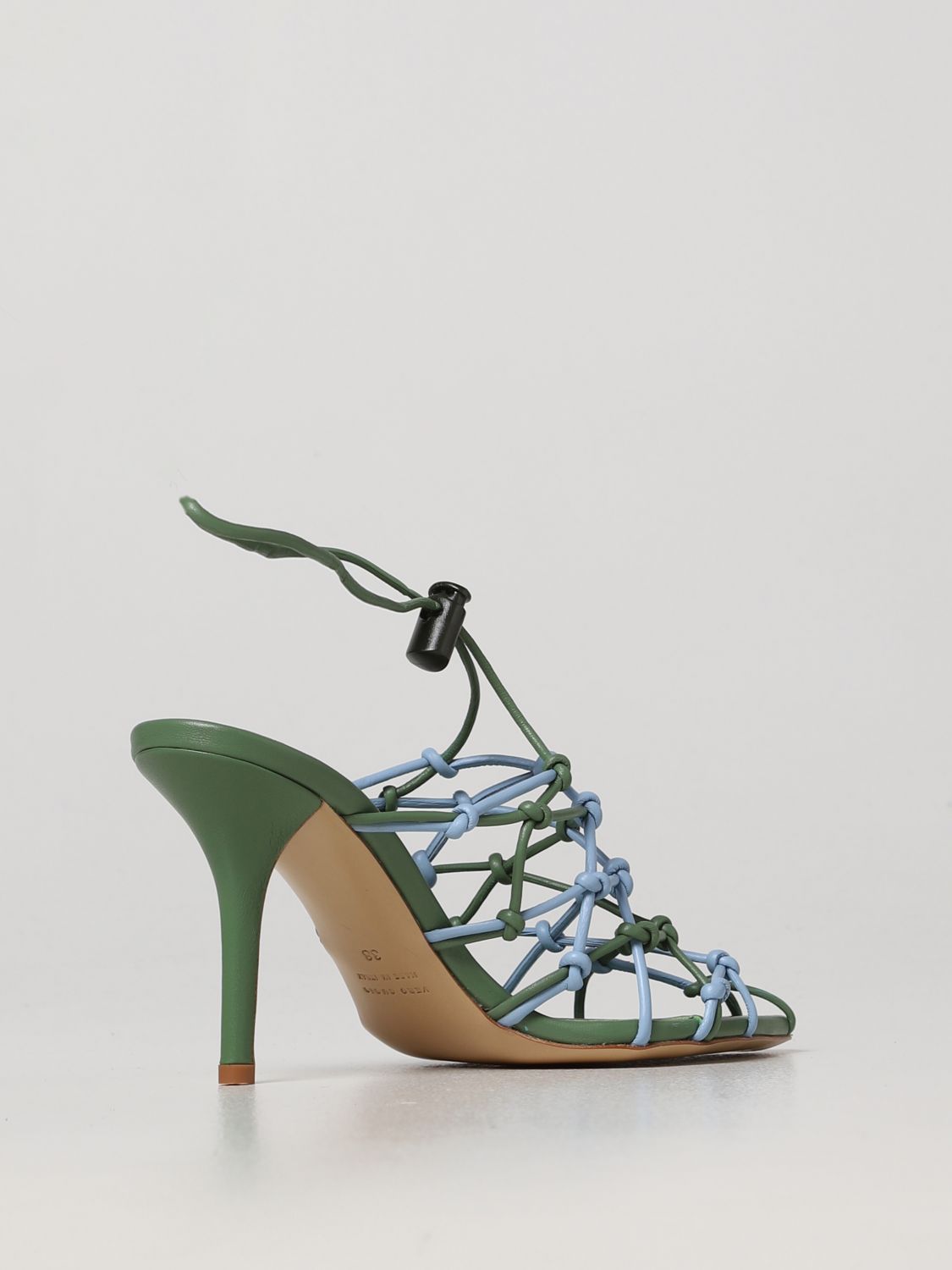 Heeled sandals Gia Borghini: Gia Borghini heeled sandals for women green 3