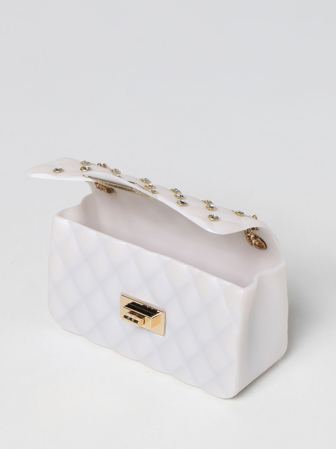 Monnalisa - Girls White Quilted Jelly Bag (19cm)