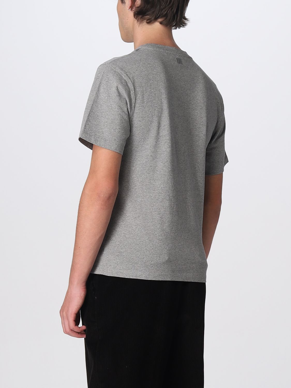 AMI PARIS: t-shirt for man - Grey | Ami Paris t-shirt HTS010702 online ...