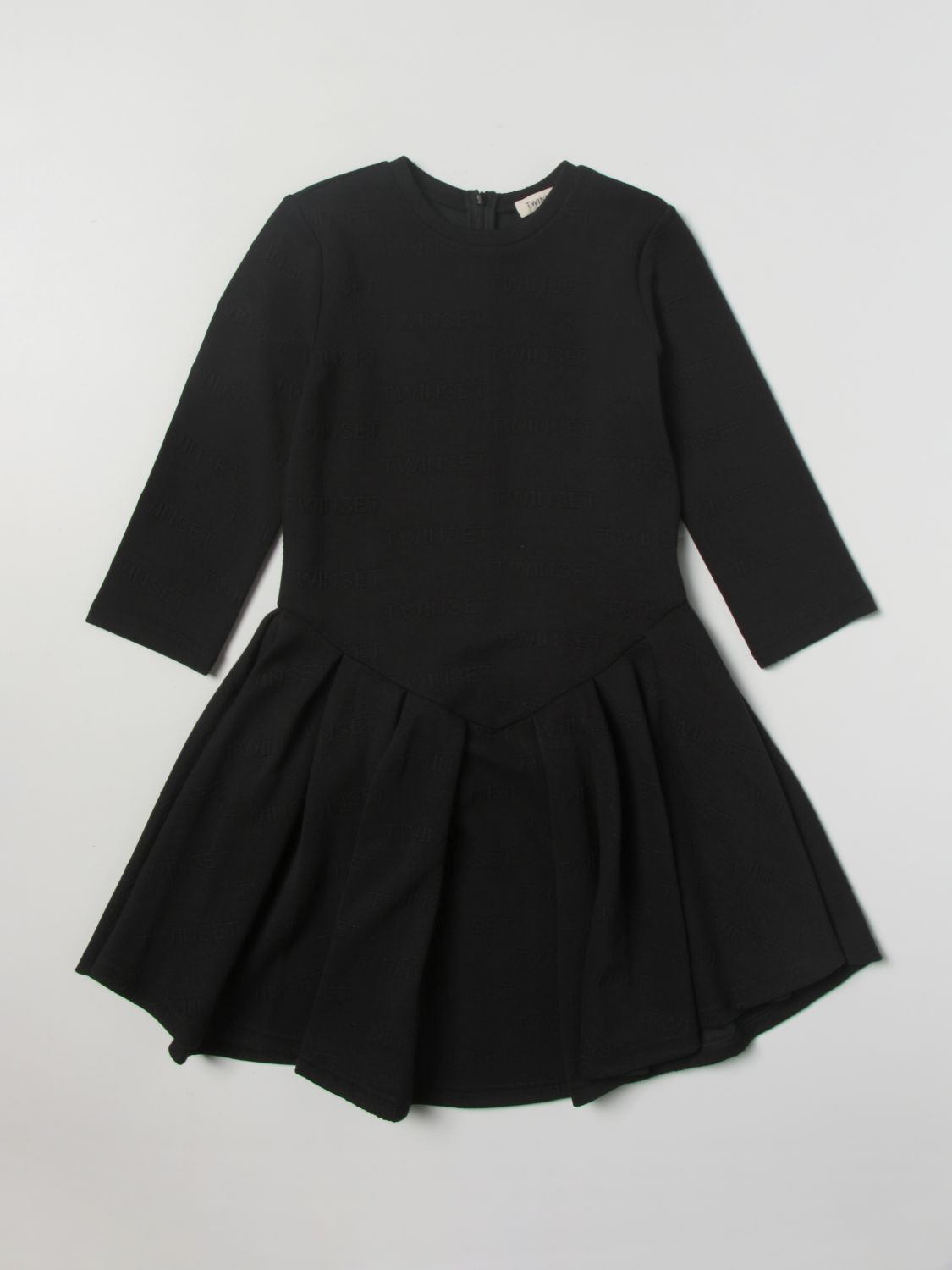 TWINSET: dress for girls - Black | Twinset dress 222GJ2270 online at ...