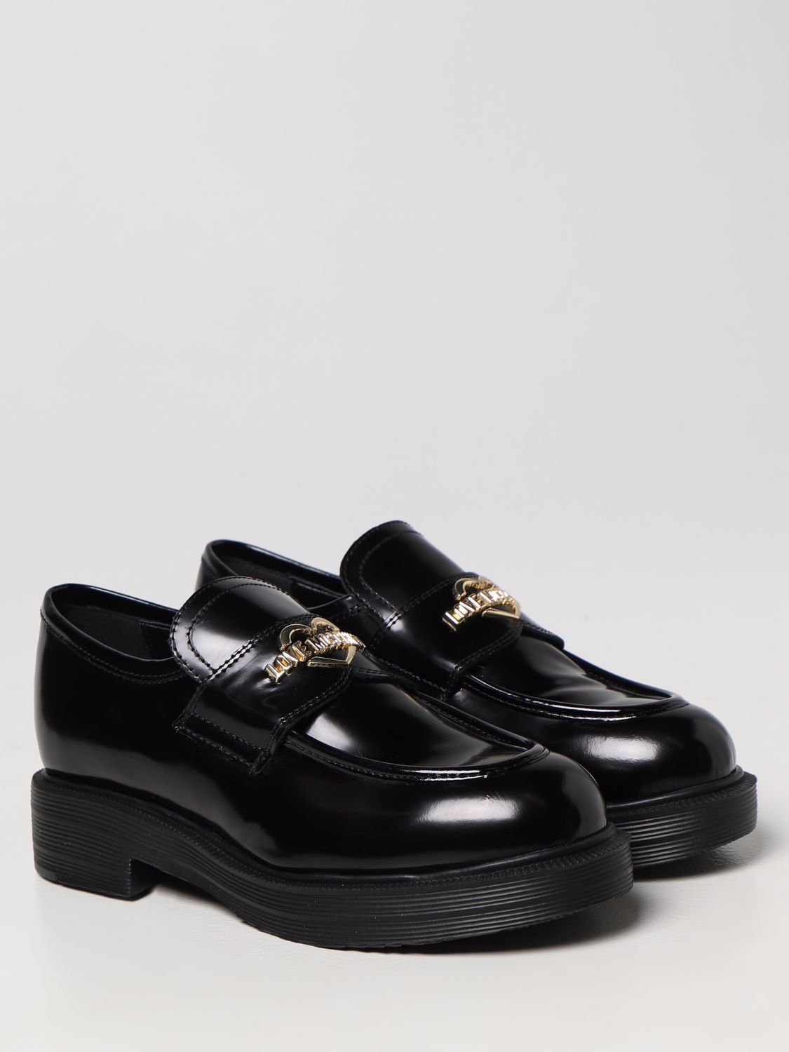 hand Stupid So many LOVE MOSCHINO: loafers for woman - Black | Love Moschino loafers  JA10154G1FIB00 online on GIGLIO.COM