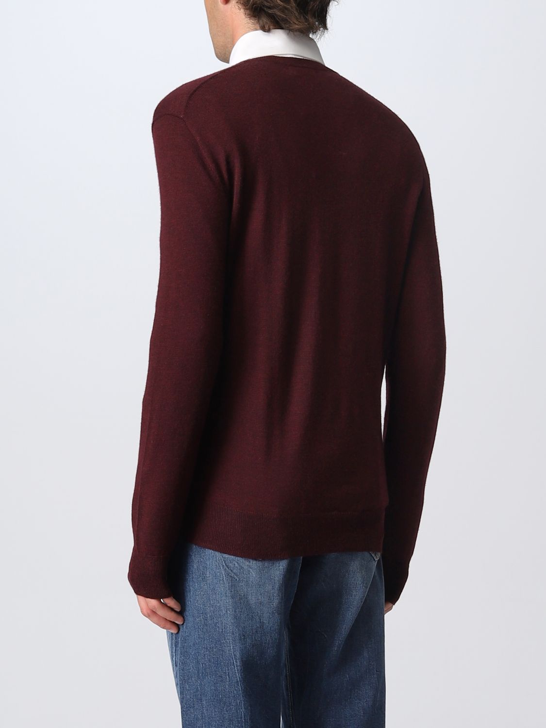 POLO RALPH LAUREN: sweater for man - Wine | Polo Ralph Lauren sweater ...