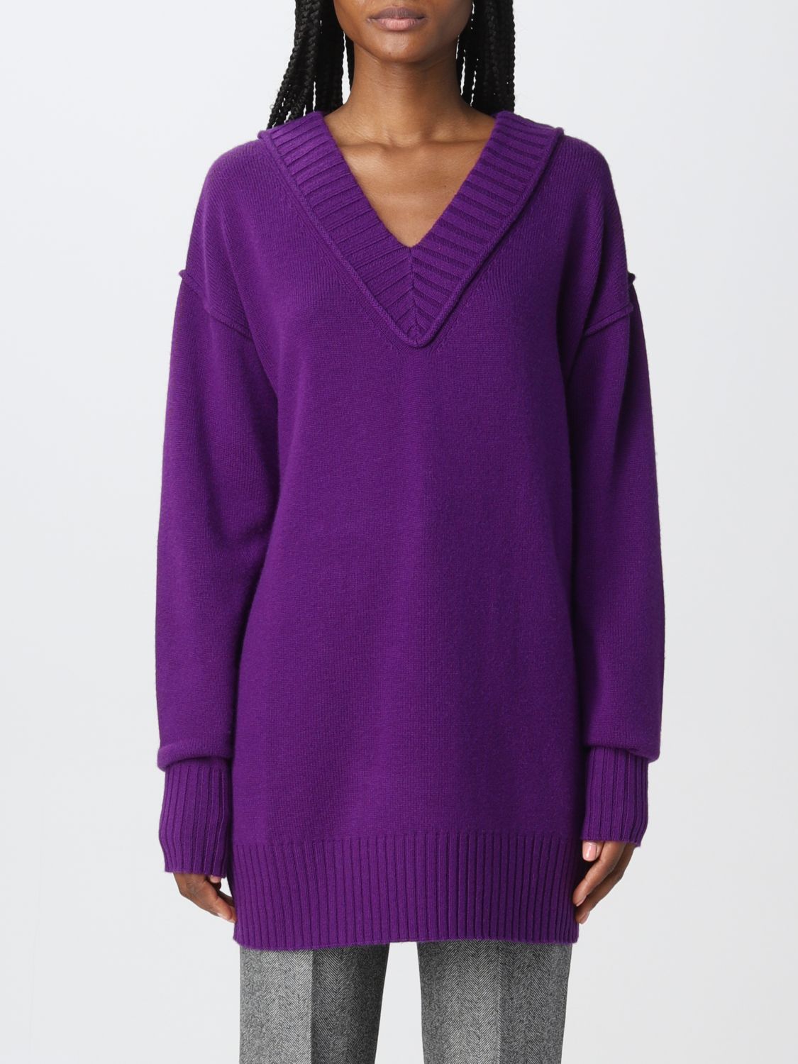 SPORTMAX 毛衣 SPORTMAX 女士 颜色 紫色,D33446019
