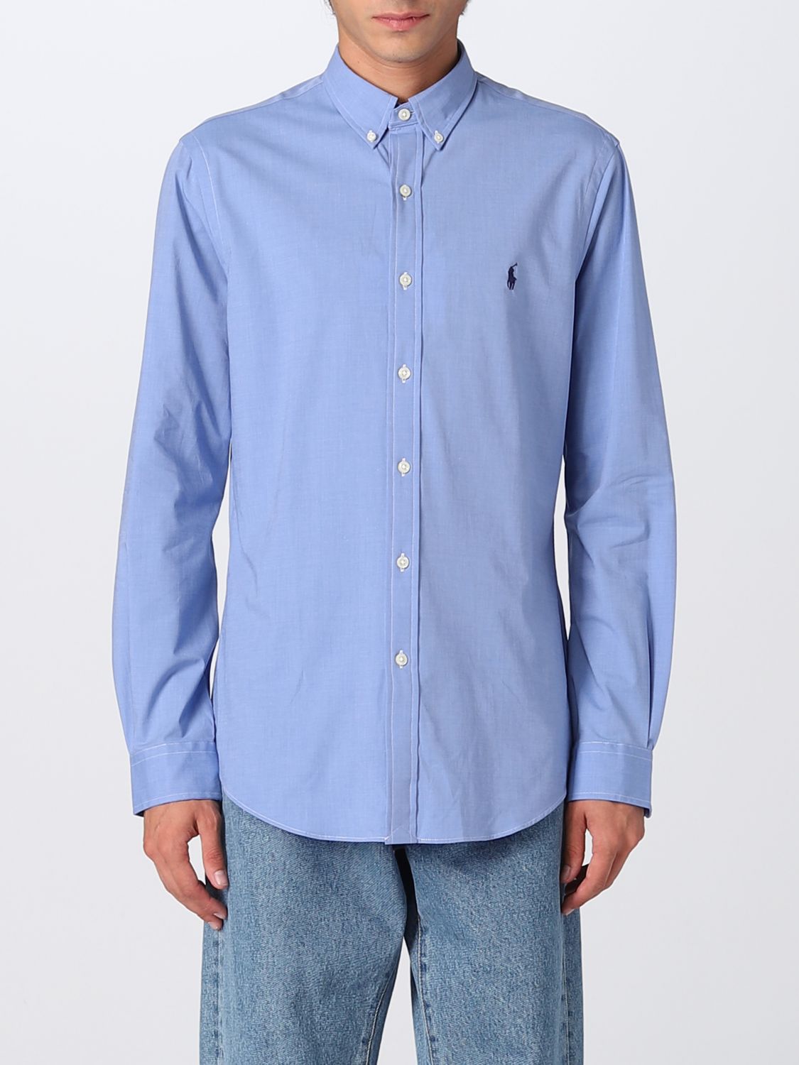 Polo Ralph Lauren Outlet: shirt for man Blue | Polo Ralph Lauren shirt 710832480