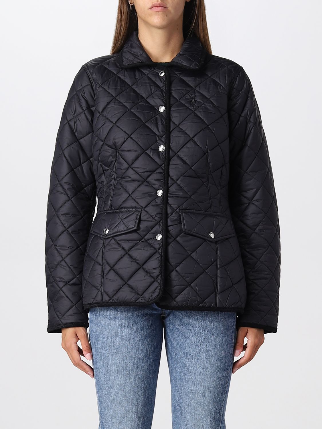POLO RALPH LAUREN: jacket for women - Black | Polo Ralph Lauren jacket  211854764 online on 