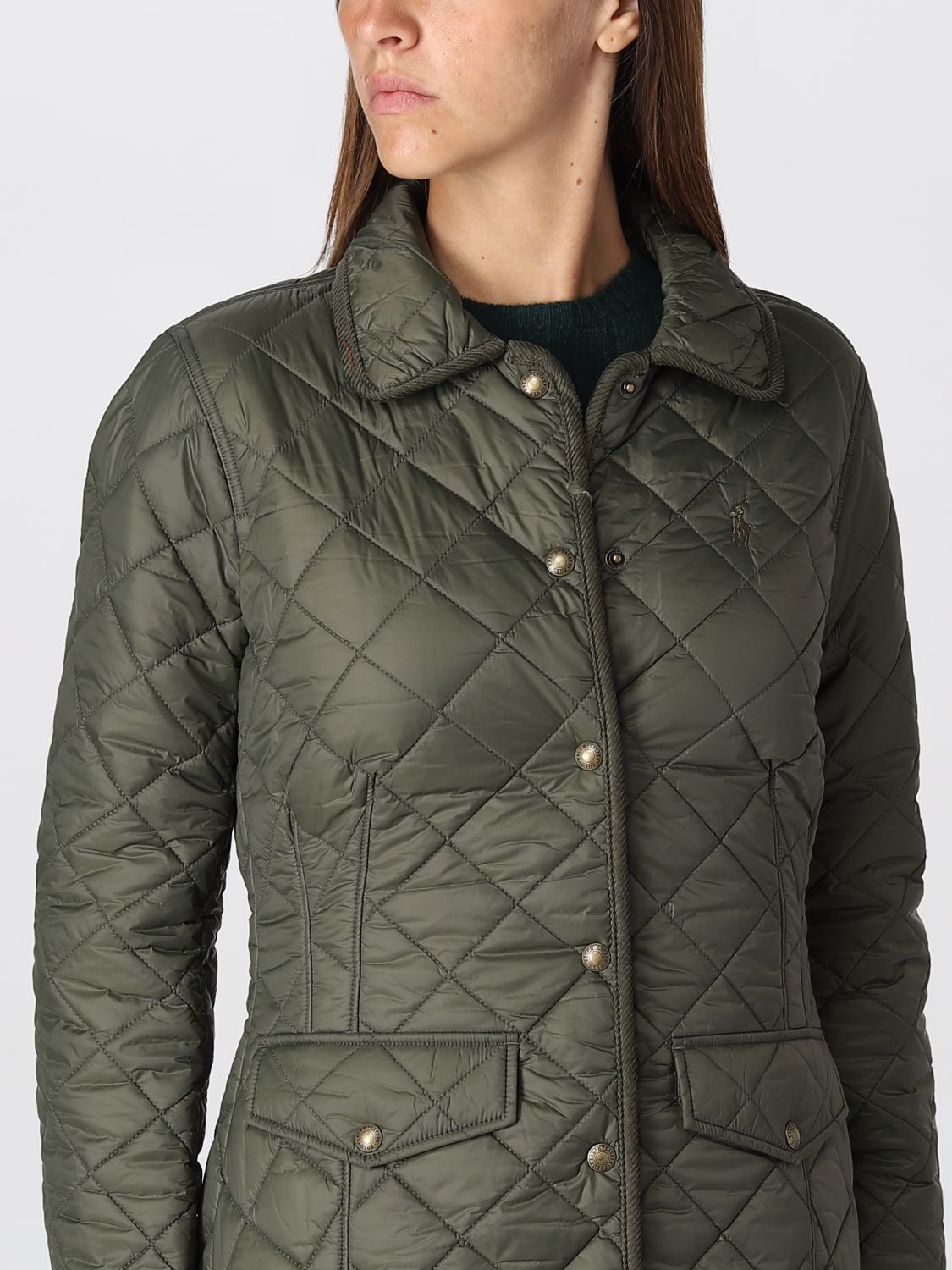 POLO RALPH LAUREN: jacket for woman - Olive | Polo Ralph Lauren jacket ...