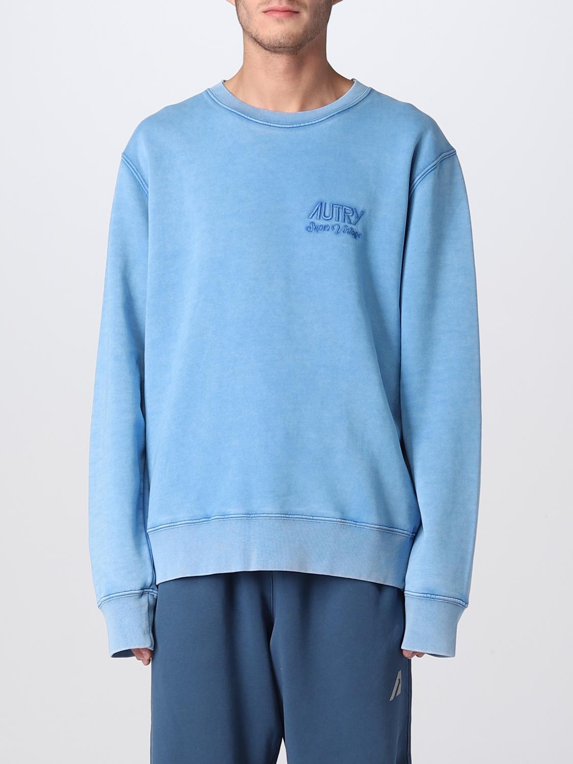 AUTRY: sweatshirt for man - Blue | Autry sweatshirt SWSMSV12 online on ...