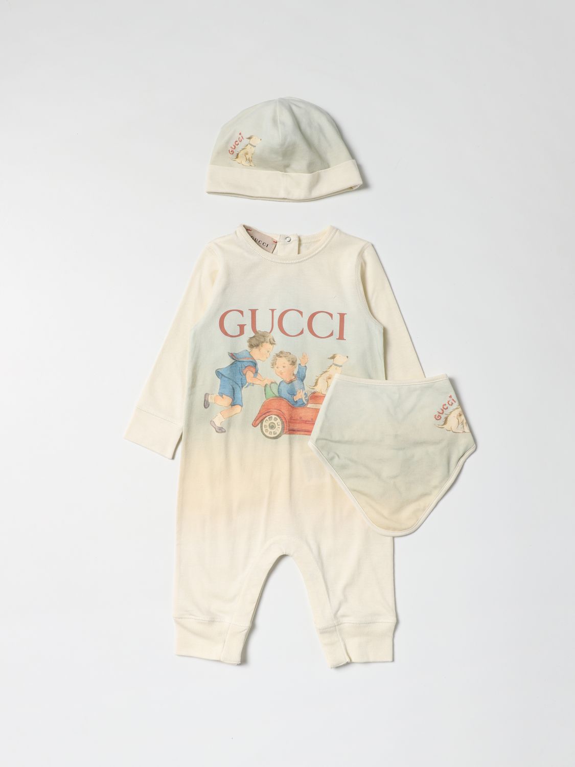 Pack Gucci: Pack Gucci para bebé crema 1