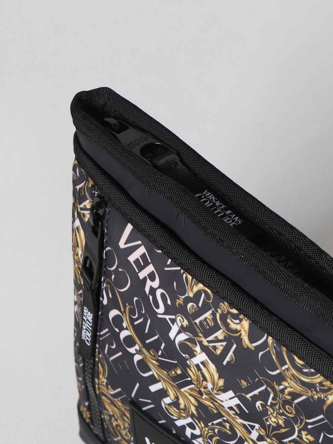 VERSACE JEANS COUTURE shoulder bag for man Black Versace Jeans