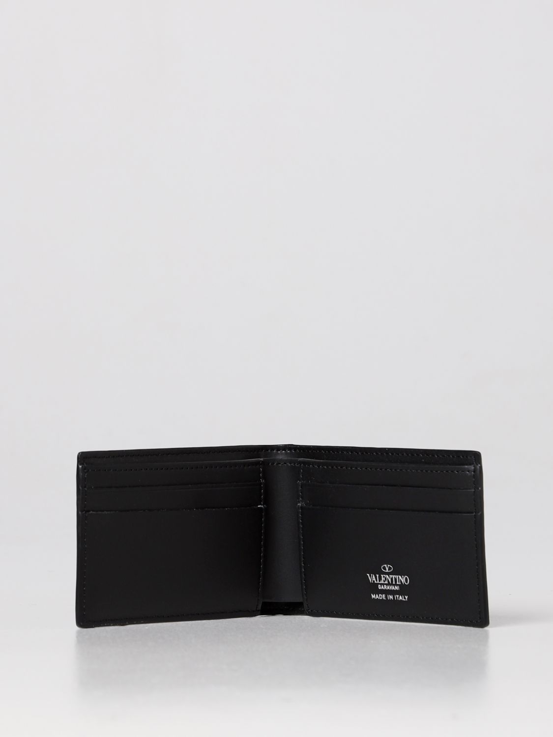 Wallet Valentino Garavani: Valentino Garavani VLTN leather wallet black 2