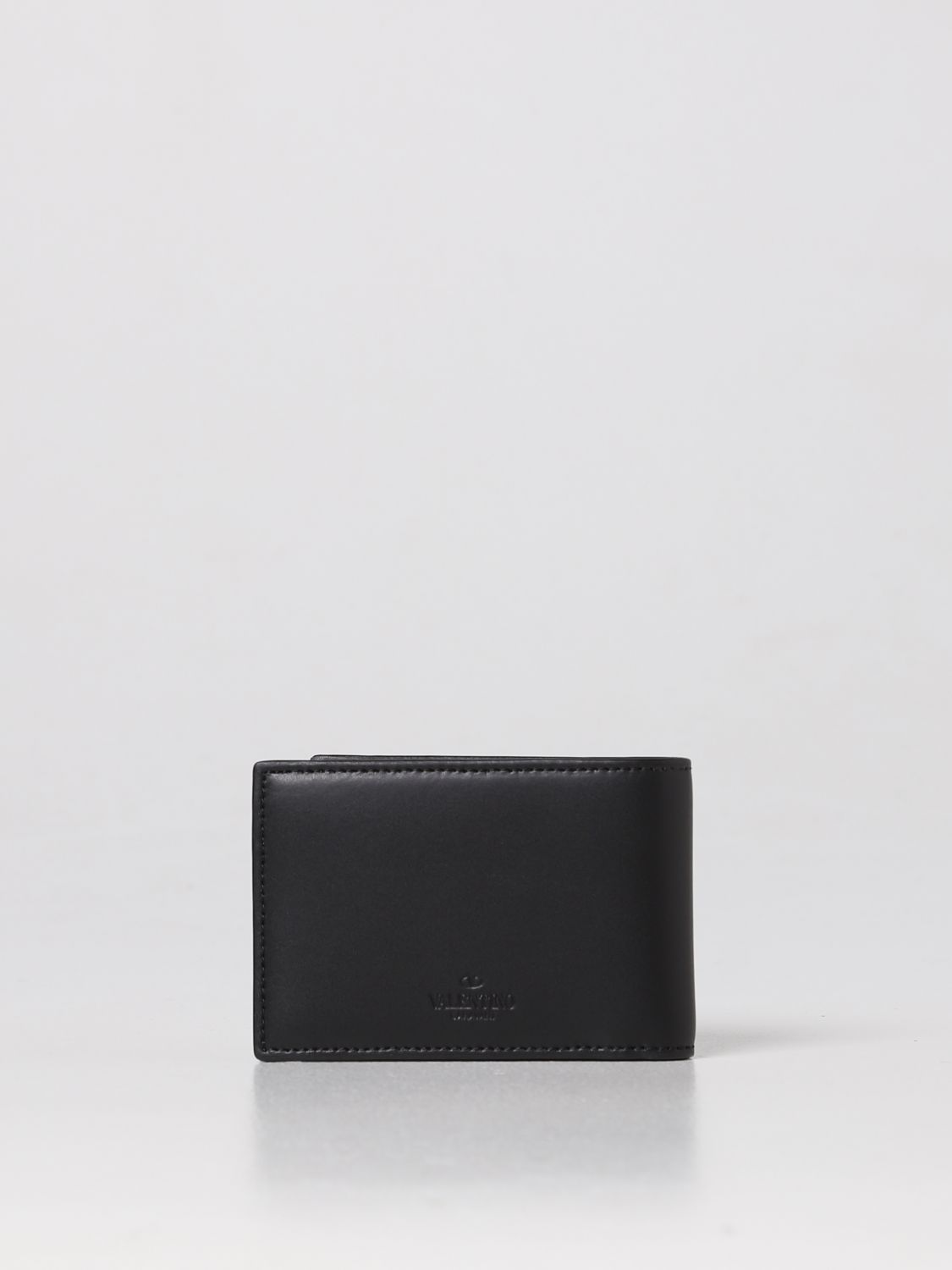 Wallet Valentino Garavani: Valentino Garavani VLTN leather wallet black 3