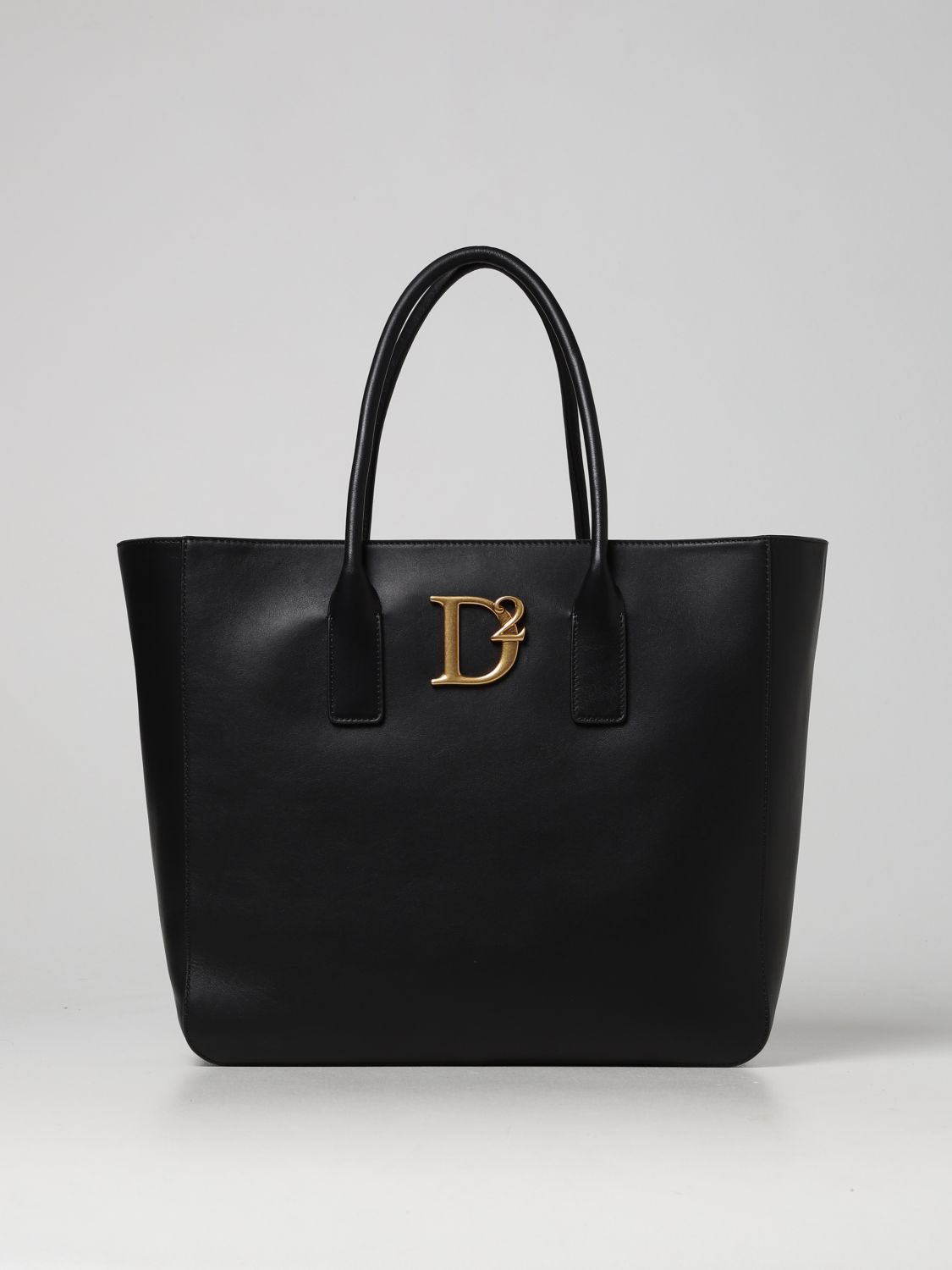 DSQUARED2: tote bags for woman - Black | Dsquared2 tote bags ...