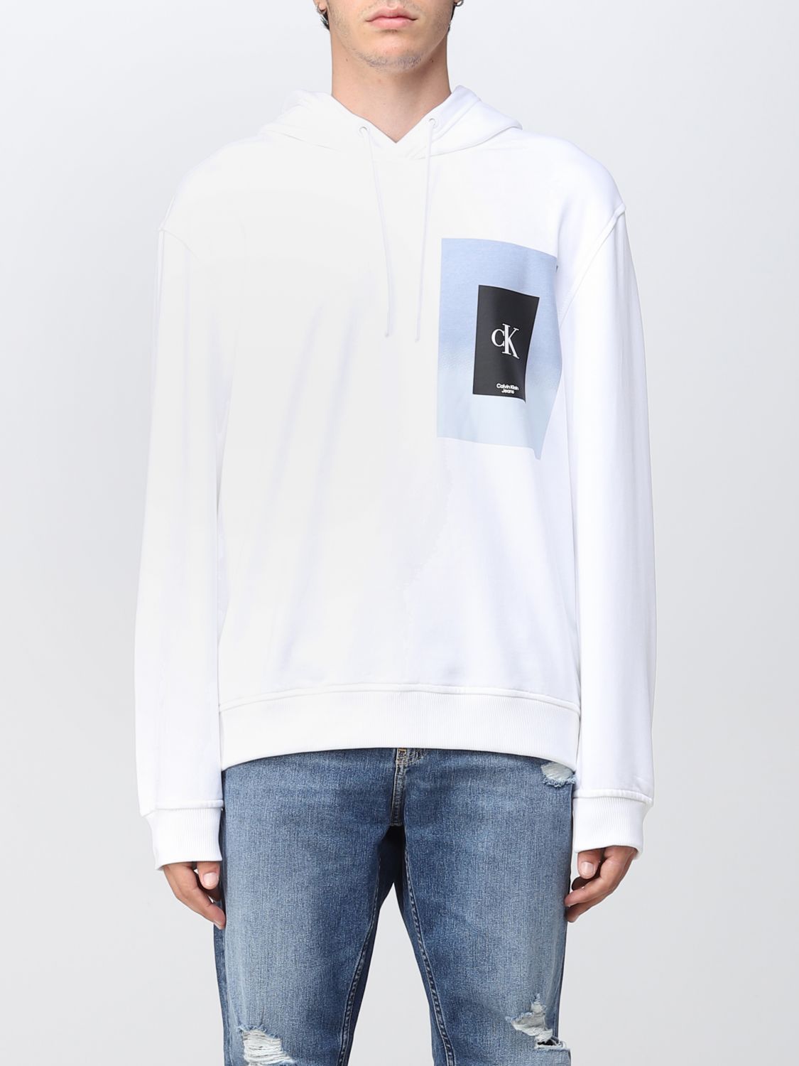 CALVIN KLEIN JEANS: sweatshirt for man - White | Calvin Klein Jeans ...