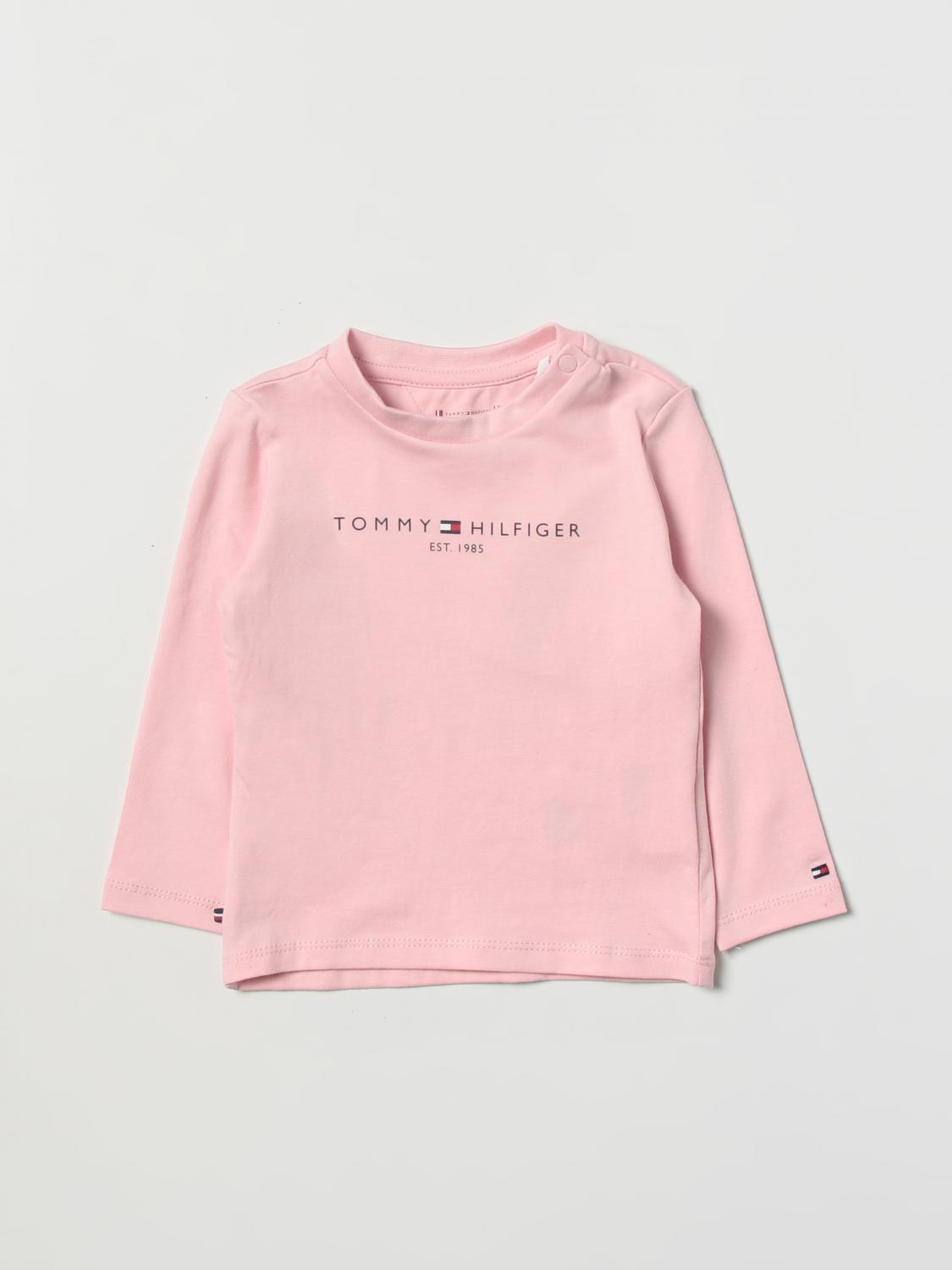 TOMMY HILFIGER cotton jersey tshirt Pink Tommy Hilfiger tshirt