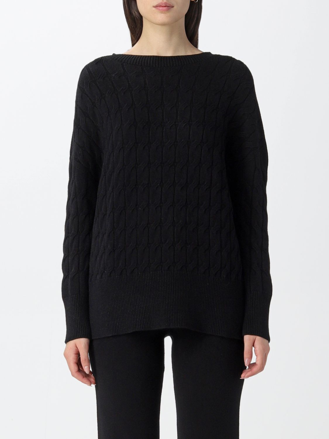 KAOS: sweater for woman - Black | Kaos sweater OIBPT020 online at ...