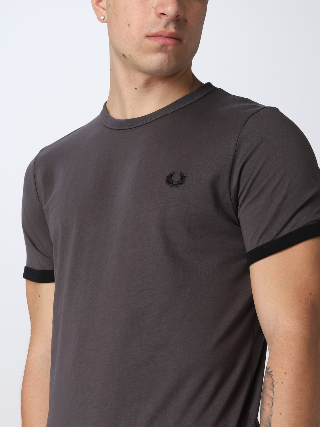 Tシャツ Fred Perry: Tシャツ Fred Perry メンズ チャコール 3
