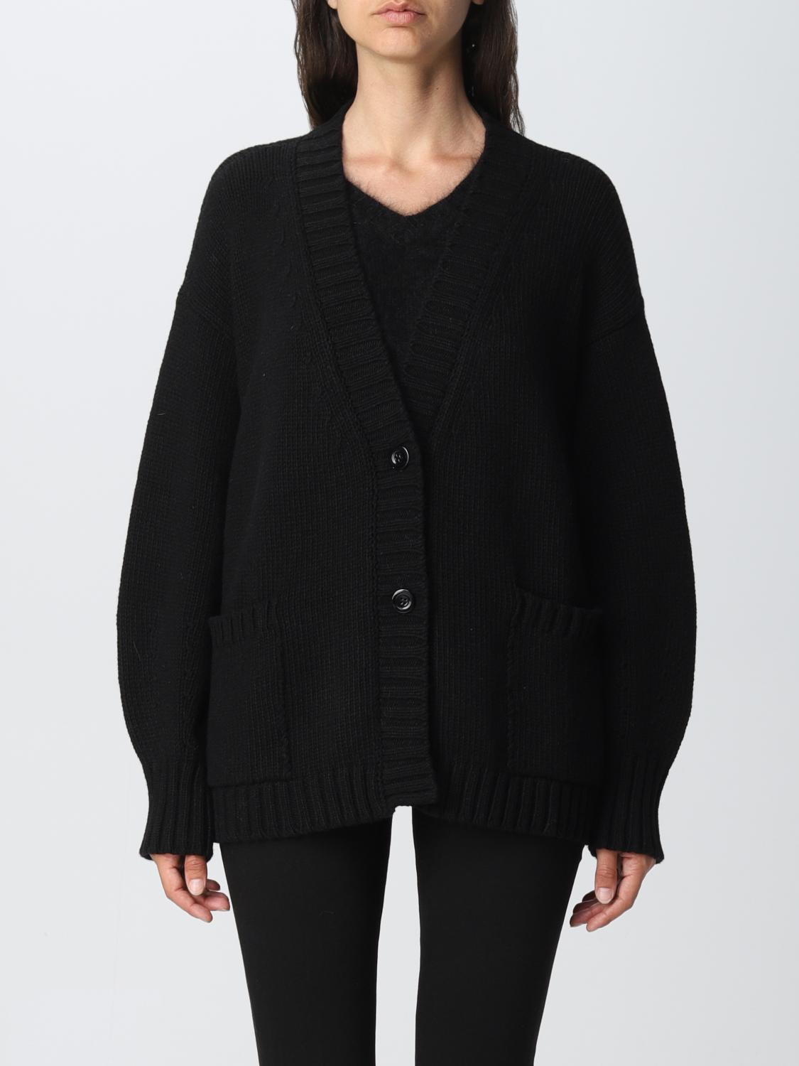 SEMICOUTURE: cardigan for woman - Black | Semicouture cardigan Y2WE04 ...