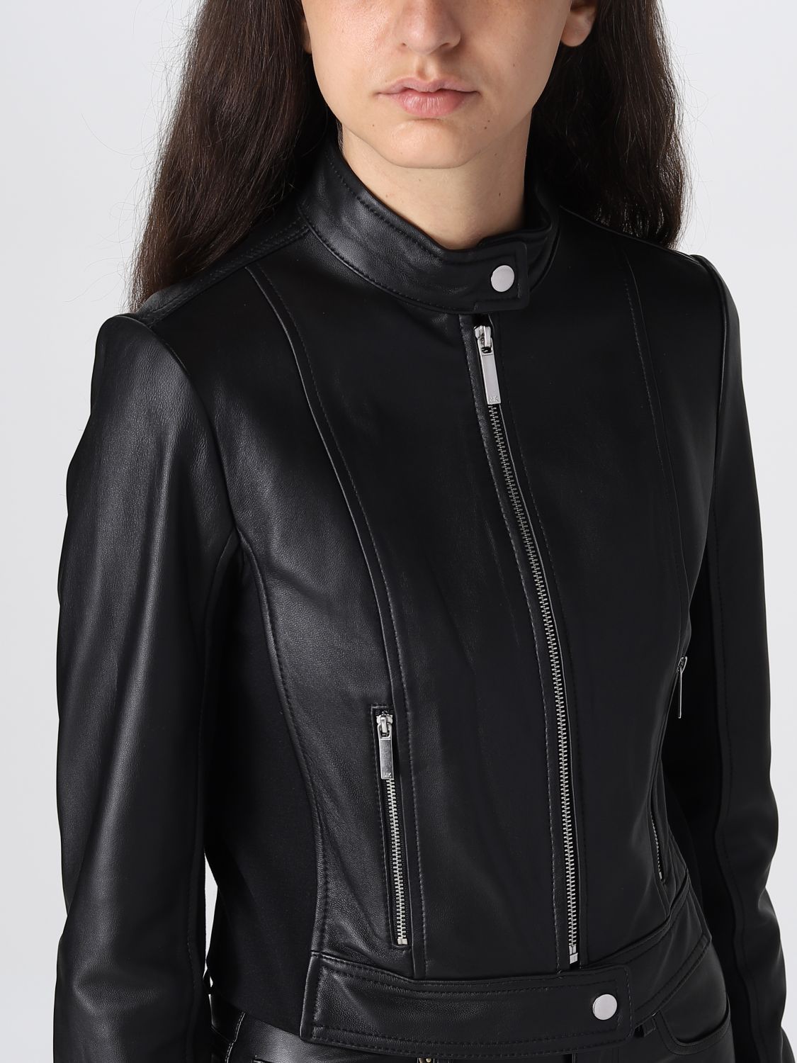 Michael Kors Outlet: jacket for woman - Black | Michael Kors jacket  MB92J0B8RK online on 