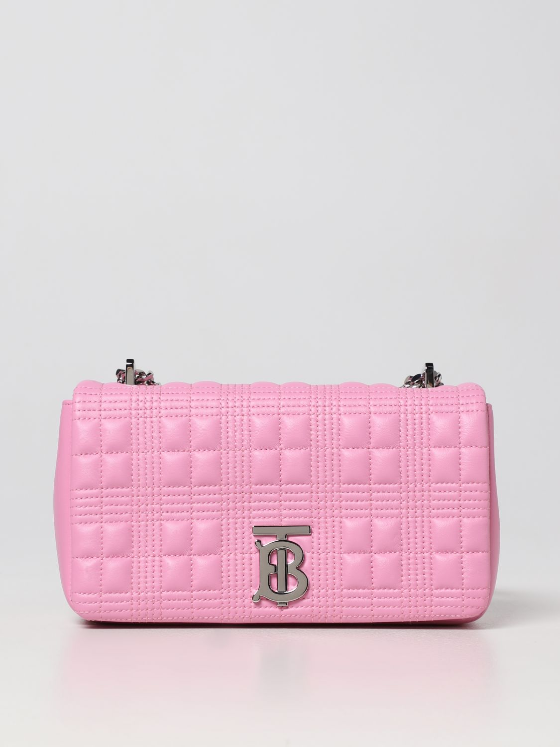 BURBERRY: Lola bag in quilted leather - Pink  Burberry mini bag 8066180  online at