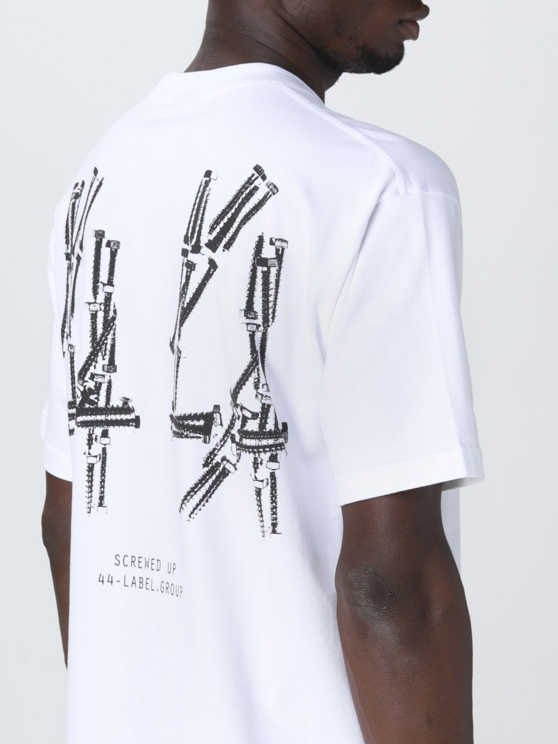 44 LABEL GROUP: T-shirt homme - Blanc | T-Shirt 44 Label Group