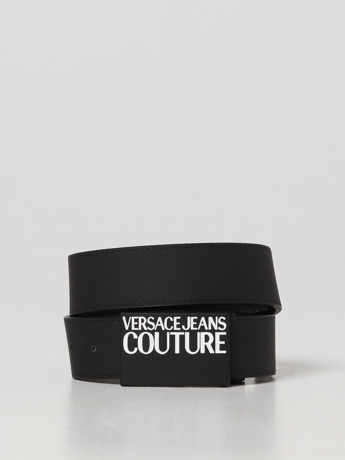 VERSACE JEANS COUTURE belt for man Black Versace Jeans Couture