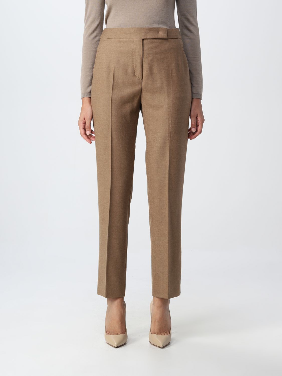 MAX MARA: pants for woman - Walnut | Max Mara pants 11361229600 online ...