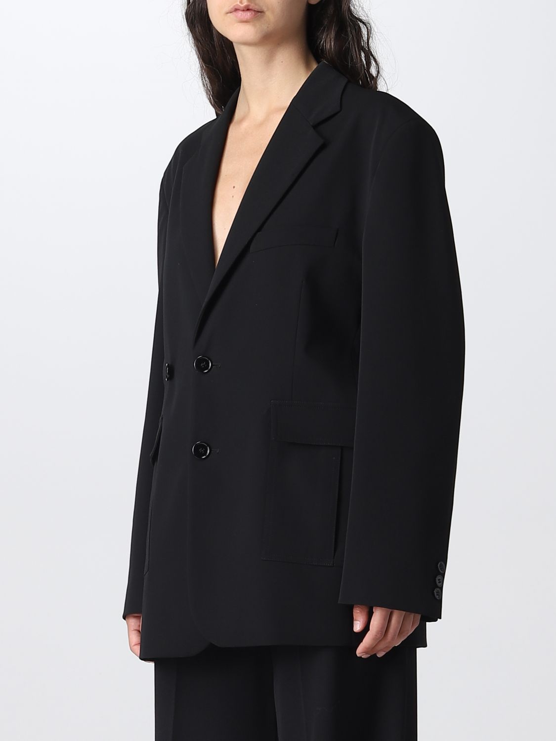 MM6 MAISON MARGIELA: jacket for woman - Black | Mm6 Maison Margiela ...