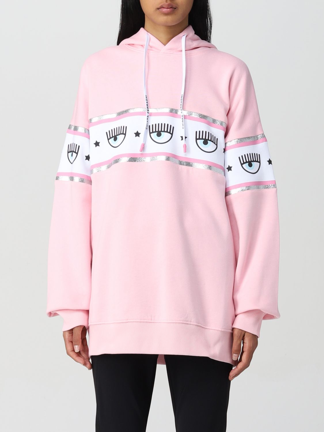Sweatshirt Chiara Ferragni: Chiara Ferragni sweatshirt for woman pink 1