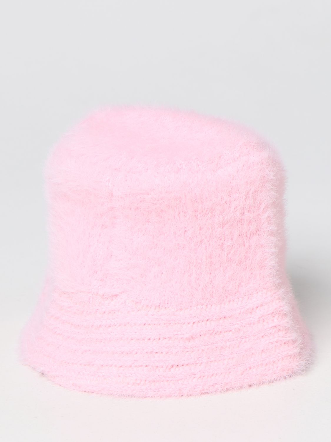 Girls' hats Emilio Pucci: Emilio Pucci soft knit bucket hat pink 2