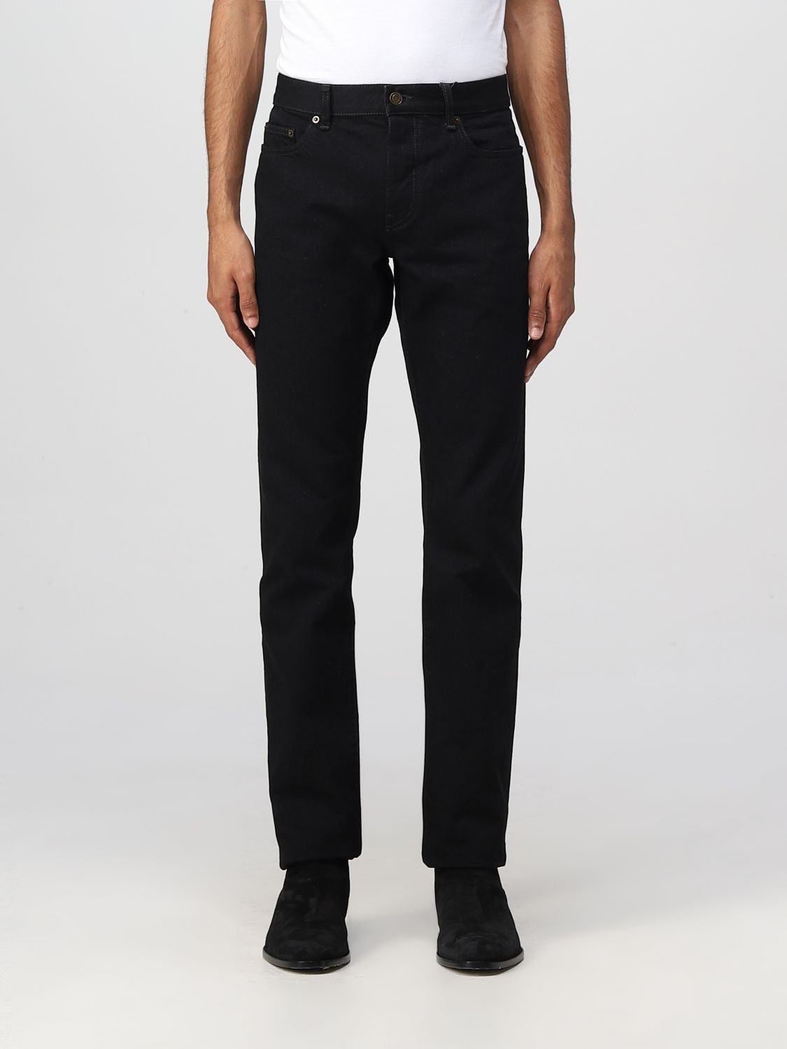 SAINT LAURENT: jeans for man - Black | Saint Laurent jeans 597052YF899 ...